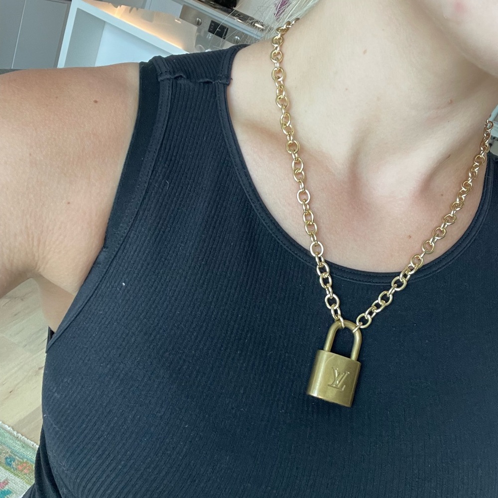 Louis Vuitton lock necklace